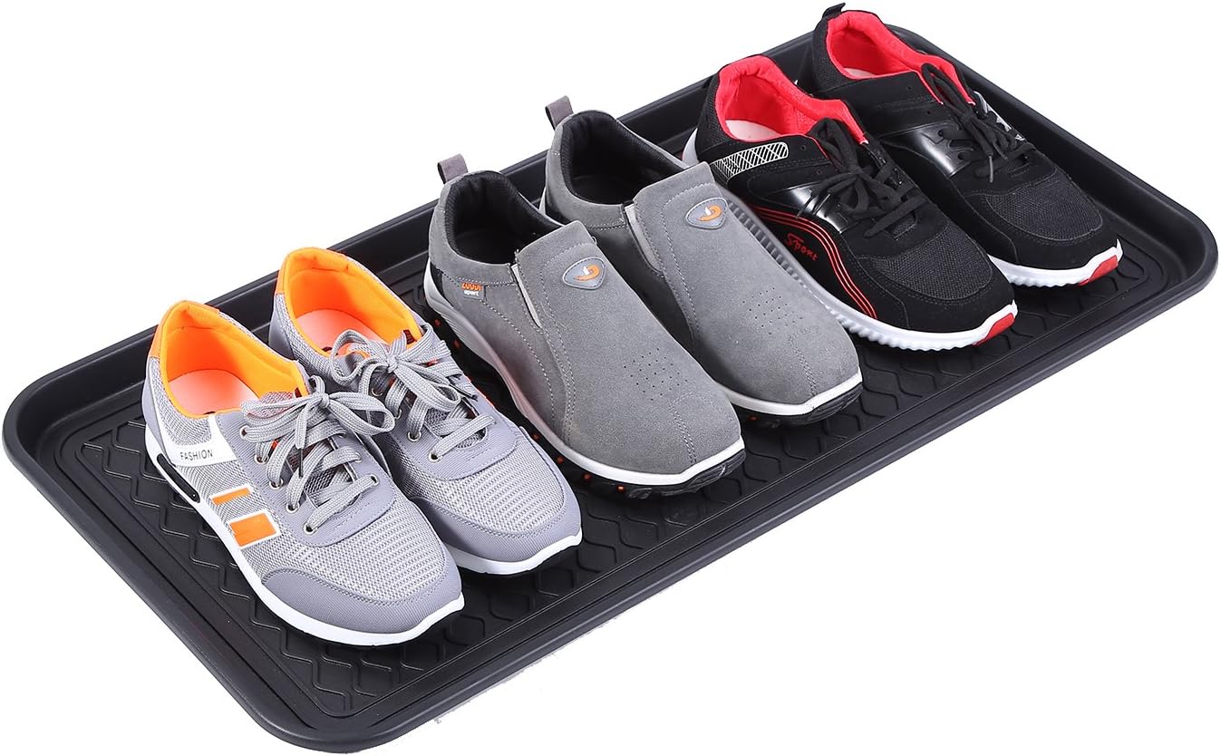 Multi-Purpose Boot Tray Mat,Shoe Tray Mat,Dog Feeding Tray,Waterproof Trays for Indoor and Outdoor Floor Protection,30" x 15"/2 Pack