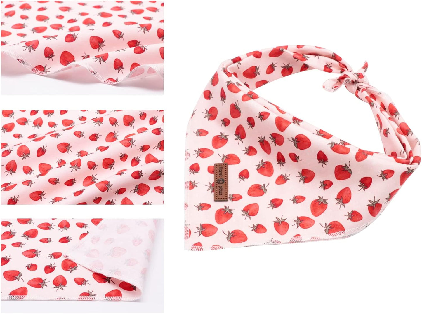 Lionet Paws Dog Bandana,Fabric Pink Dogs Kerchief for Small Medium Large Dogs,Dog Cotton Triangle Bibs Scarf for Girl Boy