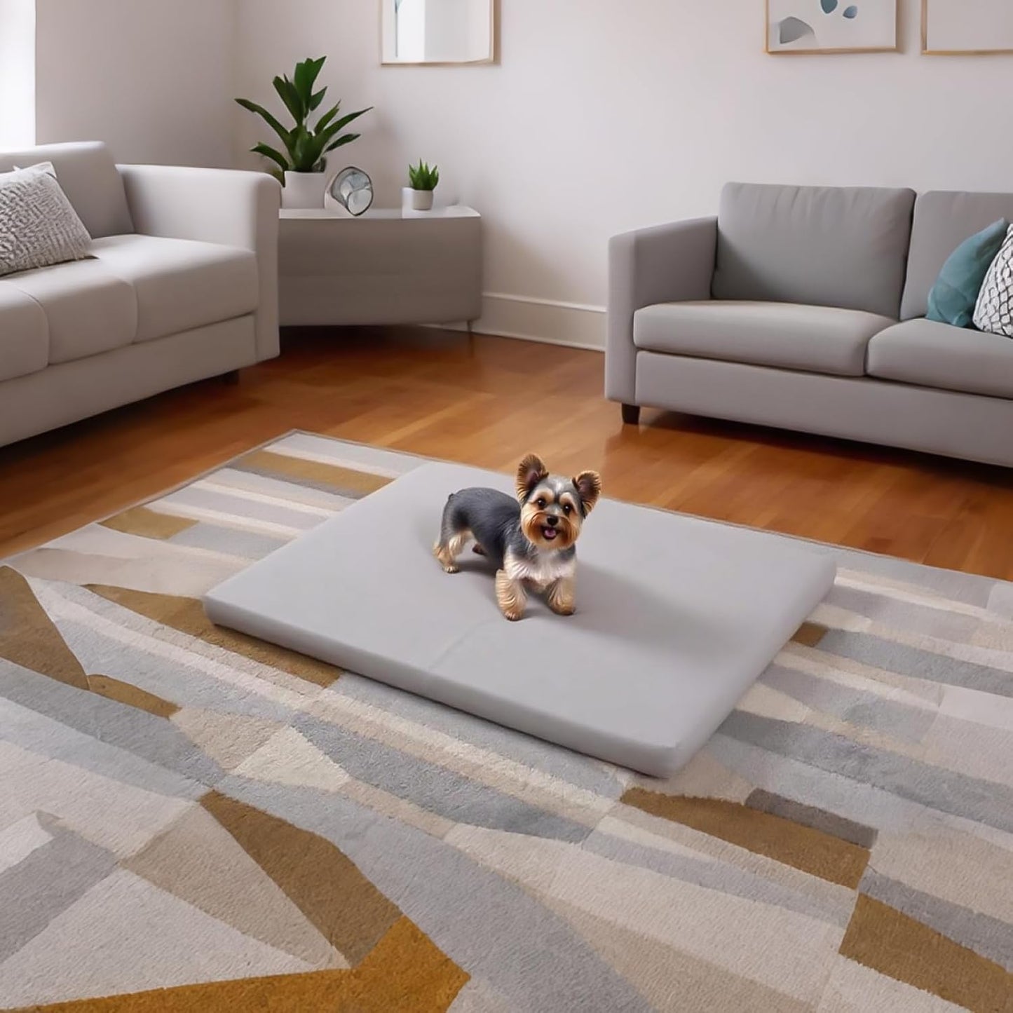 Dog Mat,19"x 30"Dogs Crate Pad,Indoor Non-Slip & Waterproof Dog Mat,Easy Wipe Clean in Seconds,Sleeping for Floor,Car,Sofa,Crate