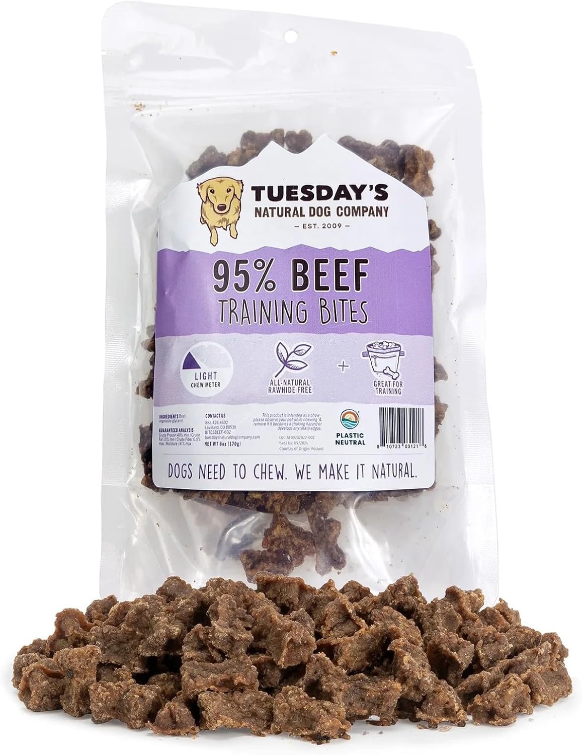 Tuesday's Beef Training Bites (9oz Bag)