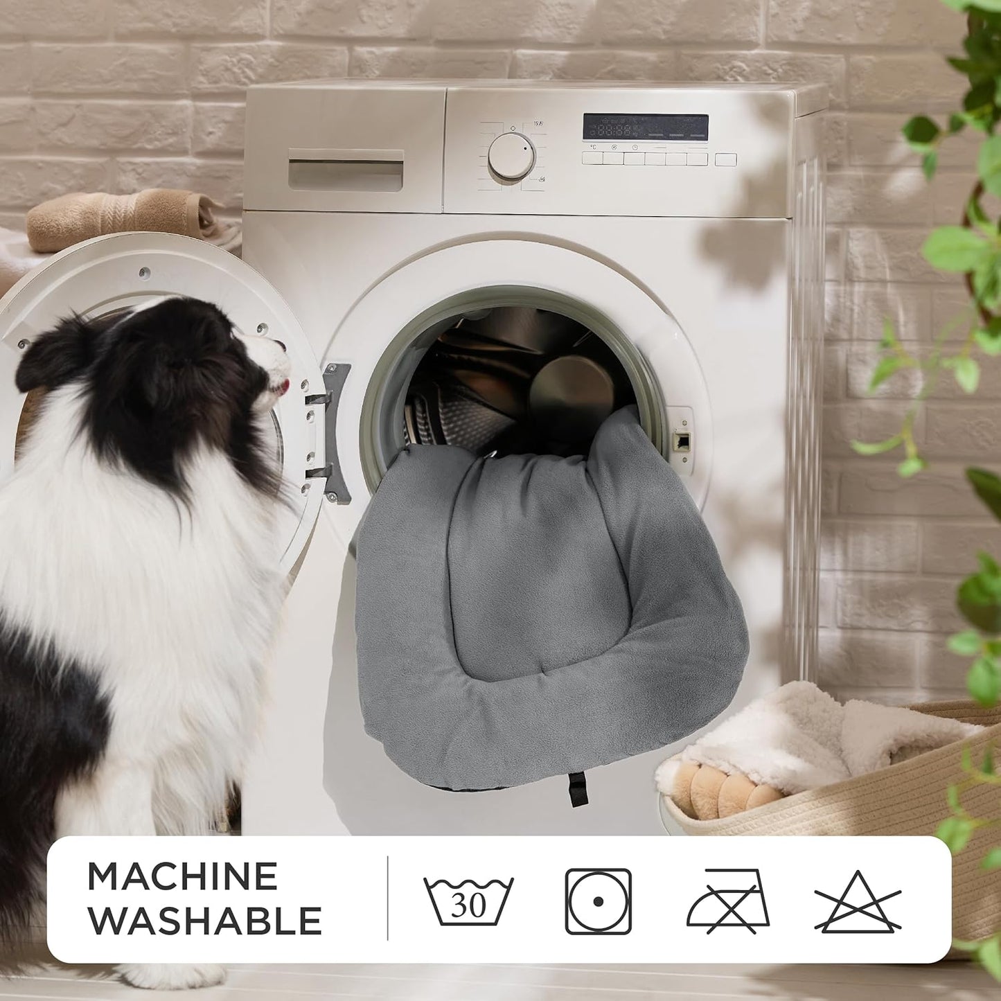 Bedsure Washable Dog Crate Pad for Extra Large Dogs, Anti-Slip Puppy Kennel Dog Bed for Crate - Ultra Soft Fleece Flat Thin Pet Mat (Not Chew Proof), Light Grey XL 41"x27"