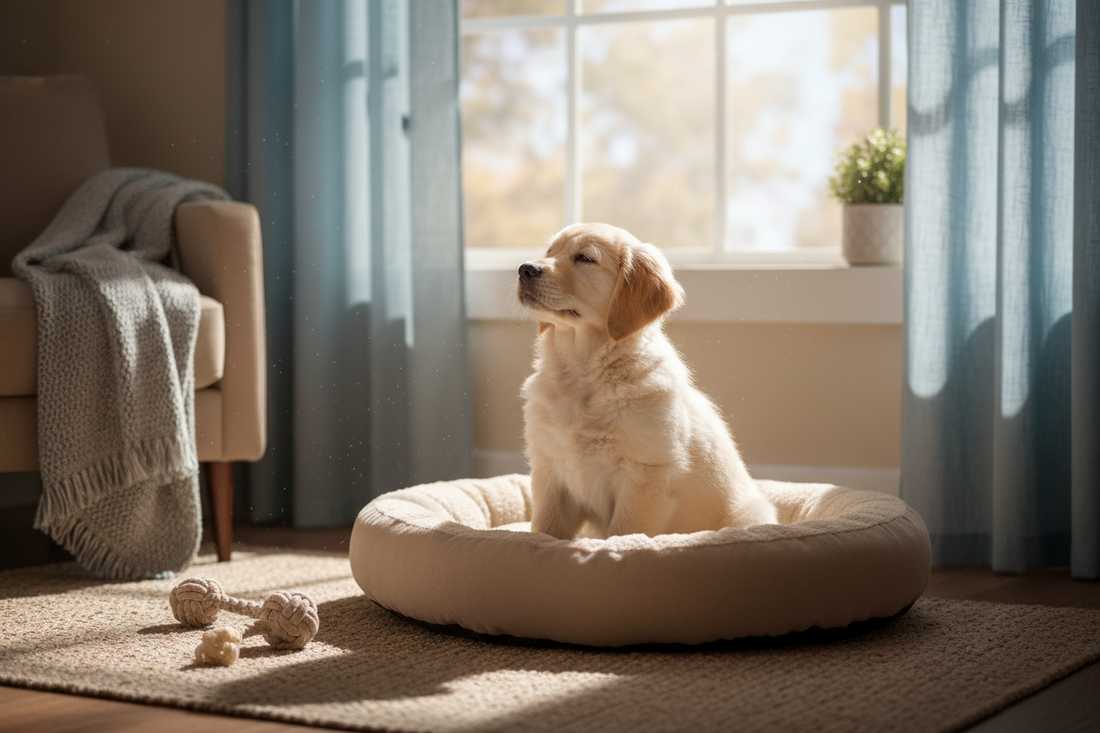 Helping Your Puppy Overcome Separation Anxiety Tips for keeping your puppy calm and happy when you’re not at home.