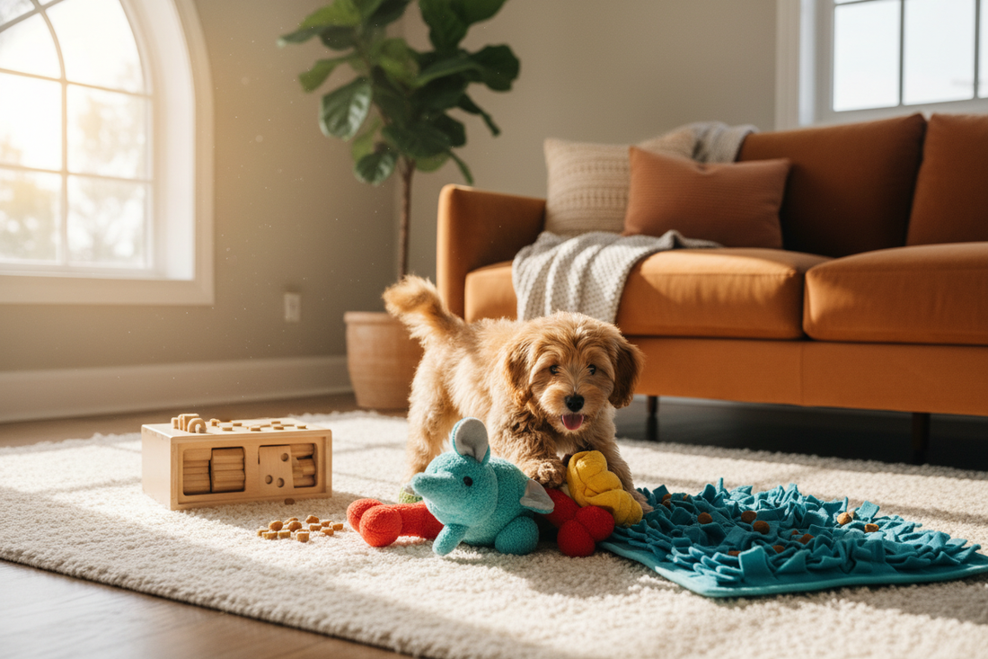 Indoor Play Guide for Beginner Dog Moms Easy ways to burn energy and keep your puppy happy—even on days you can’t go outside.