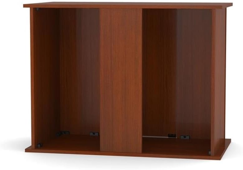 Pemberly Row Engineered Wood 50/65 Gallon Serene Cherry Upright Aquarium Stand