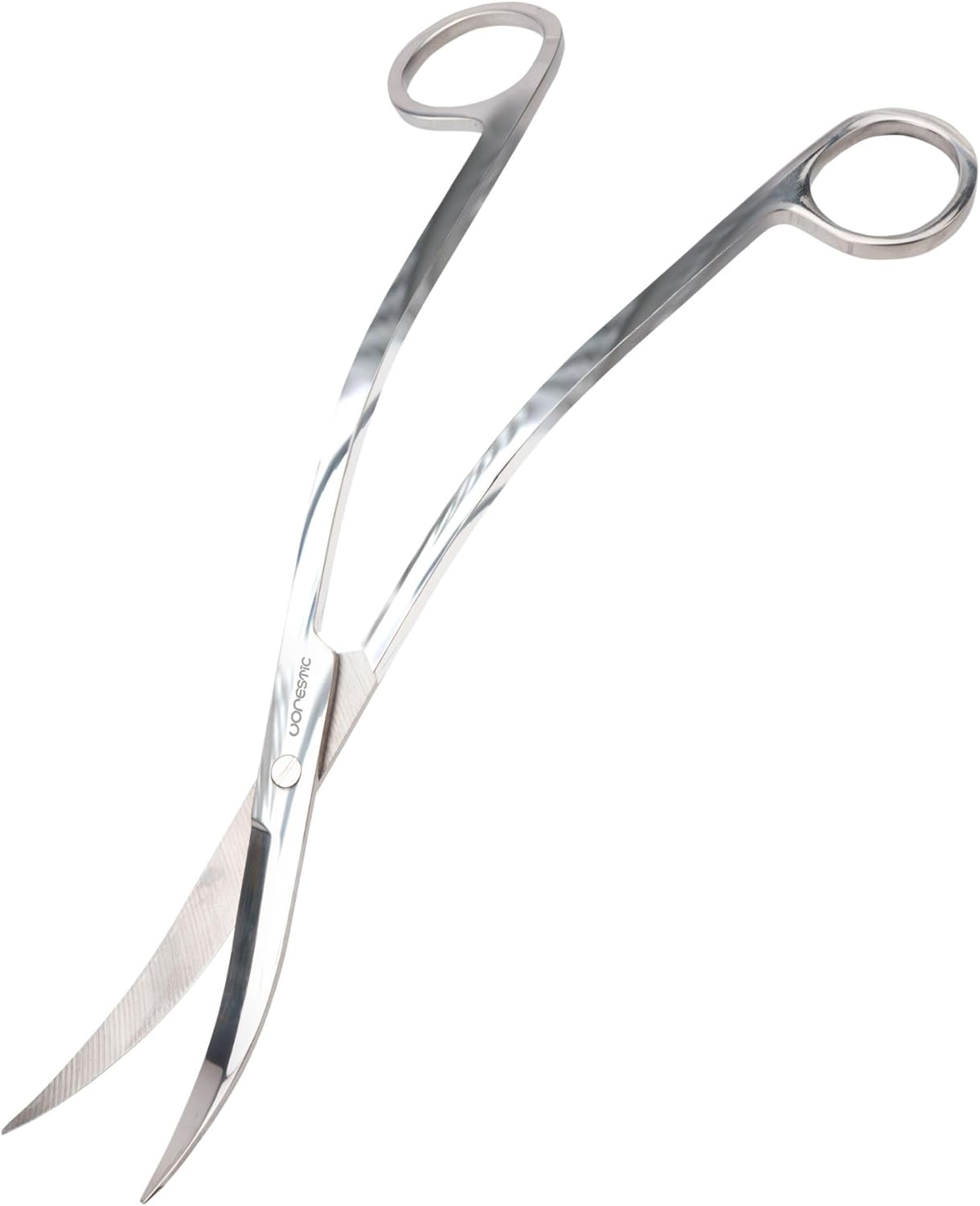 Long Aquarium Scissors for Plants 9.8 inches, Aquascaping Scissors, Aquarium Plant Trimmer, Aquascape Tools, Terrarium Tools for Plants (1 Pc Wave)