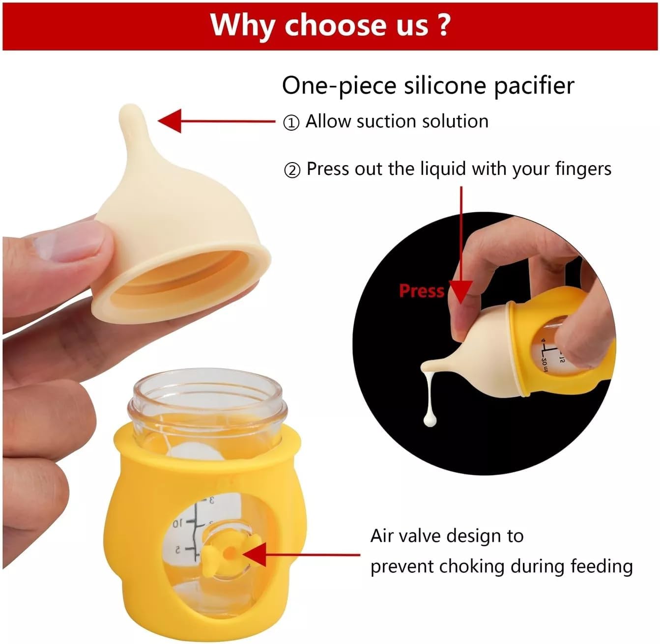 1Pc 20ml Yellow Pet Feeding Bottle for Puppies and Kittens, Silicone Current Limiting Puppy Kitten Bottles for Nursing