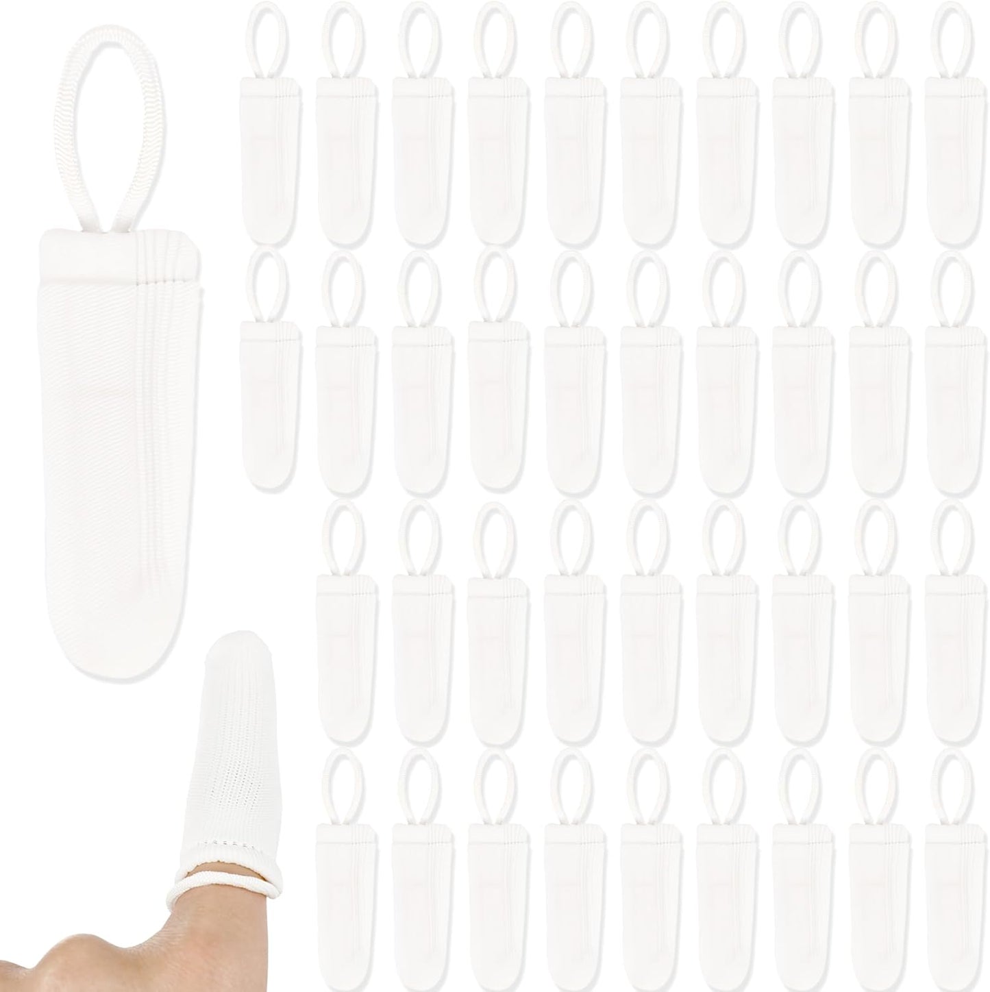 40 Pcs Fingerbrush for Dogs with Straps Dog Finger Toothbrush Fabric Soft Pet Dental Finger Brush for Dog Cat Teeth Cleaning Washable & Reusable Care Brushing Kit Reducing Plaque