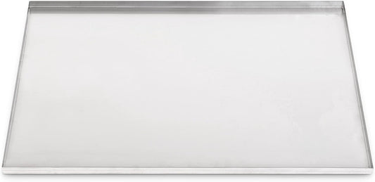 29.3" X 20.4" Metal Replacement Dog Crate Pan Chew Proof Crack Proof Pet Kennel Tray Central Dog Training Crate Pan Pet Supplies, Stainless Steel, 1" H