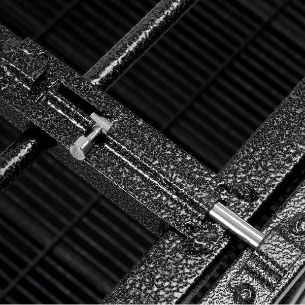 54/48/42/38 Inch Heavy Duty Dog Crate Cage with Wheels, Indestructible and Escape Proof Steel Kennel Indoor for High Anxiety Dogs with Sturdy Locks, Double Door and Tray, Extra Large XL XXL