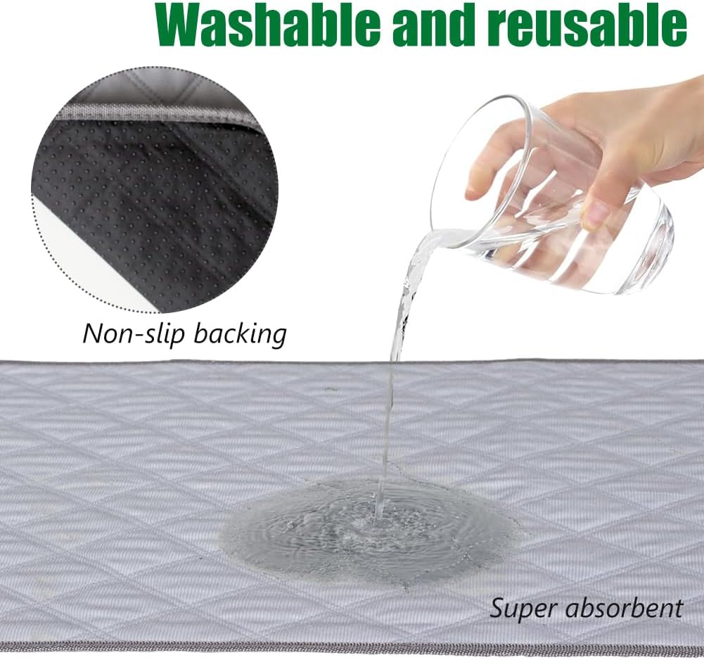 Artificial Grass Dog Grass Pad with Tray, Reusable Pet Urinal Pads for Training, 4 Layers Washable Bathroom Balcony Indoor Dog Potty (M-20×25")