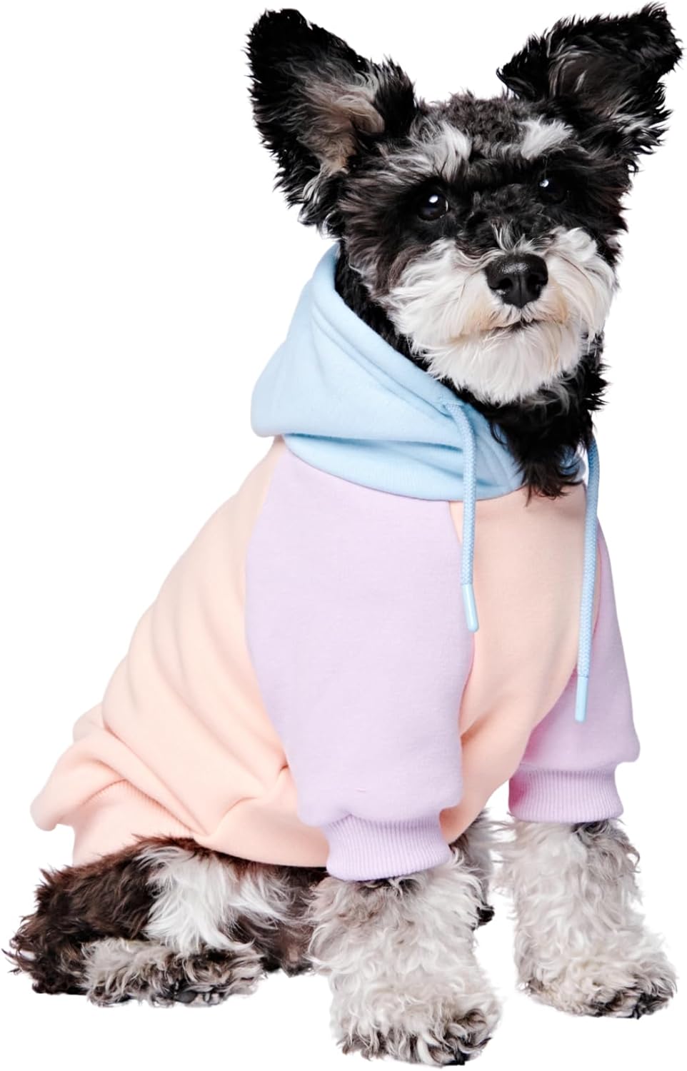 Spark Paws Dog Hoodie – Premium Dog Sweater for Small, Medium, and Large Dogs | Warm Outfits for French Bulldogs, Pitbull, Puppy, Winter Jacket Alternative - Cotton Candy - M