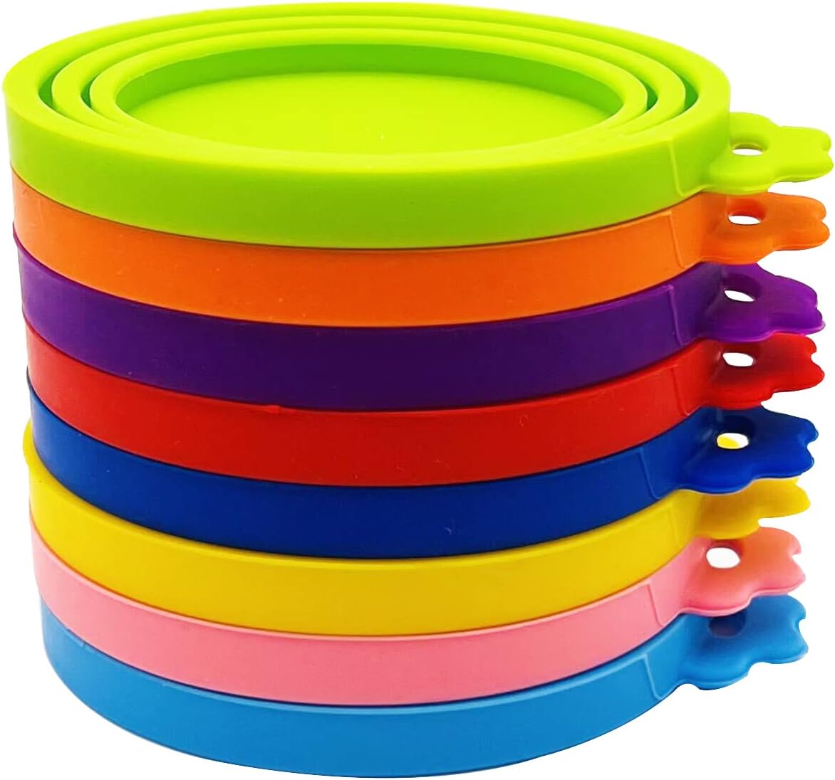 8 Pcs Pet Can Covers, Food Can Lids for All Standard Size Dog Cat Cans.