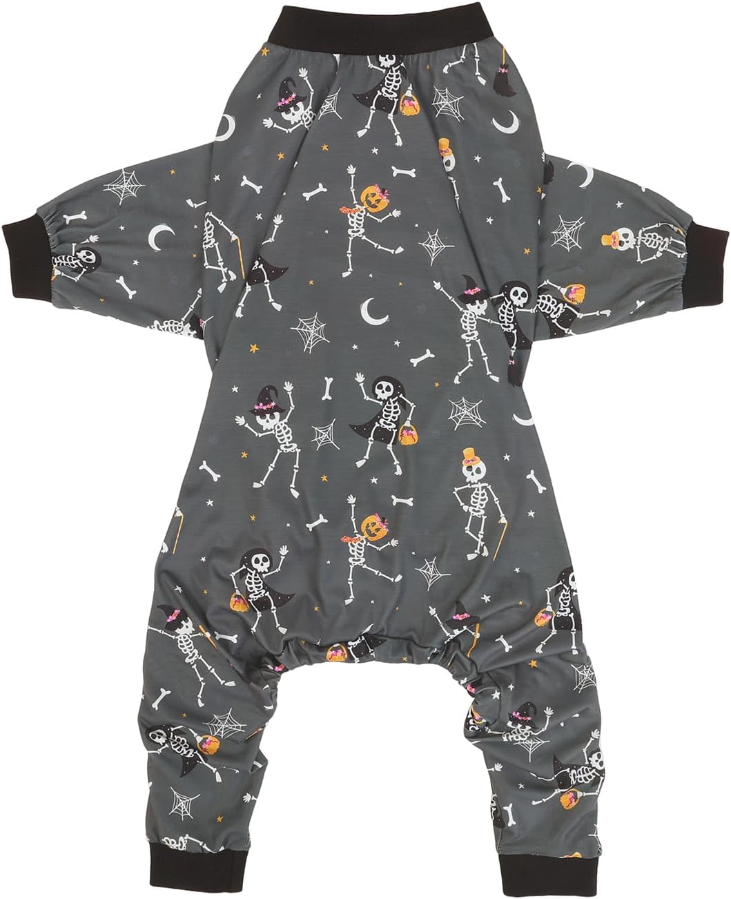 HDE Dog Pajamas One Piece Jumpsuit Lightweight Dog PJs Shirt for M-3XL Dogs Skeleton Bones - XL