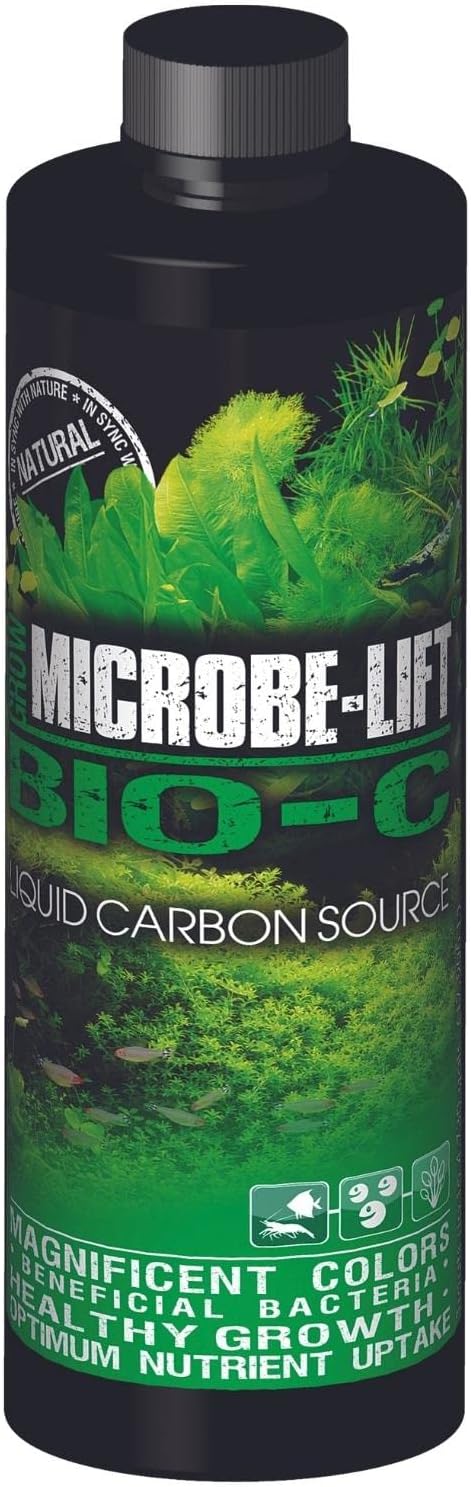 MICROBE-LIFT Bloom and Grow Bio-Carbon Aquarium Plant Treatment and Growth Enhancer, 8oz BNGBC08