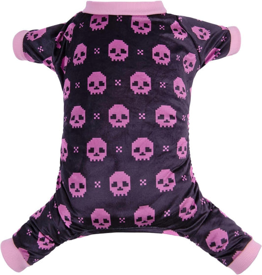 CuteBone Dog Halloween Pajamas Puppy Onesies Small Dogs Soft Pjs Coat Cat Apparel Comfy Pet Clothes Outfit Doggie Bodysuit P248XL