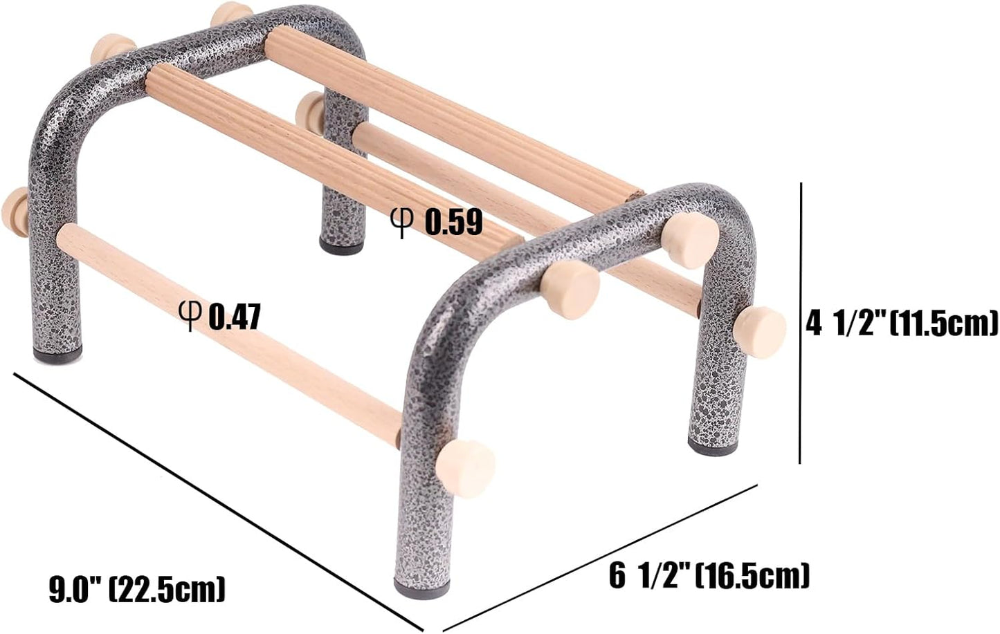 Small Bird Training Perch Table Stand for Parakeet Budgies Cockatiel Conure, Rustproof Durable Heavy Duty Metal Frame with 4 Wooden Bars for Bird to Play Climb and Exercise Toy