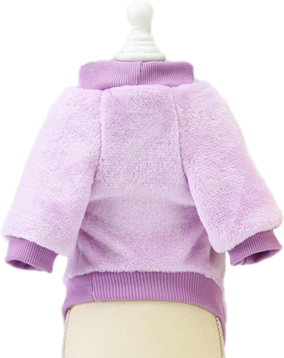 Jecikelon Pet Dog Clothes Dog Sweater Soft Thickening Warm Pup Dogs Shirt Winter Puppy Sweater for Dogs (Z01-Purple, XX-Small)