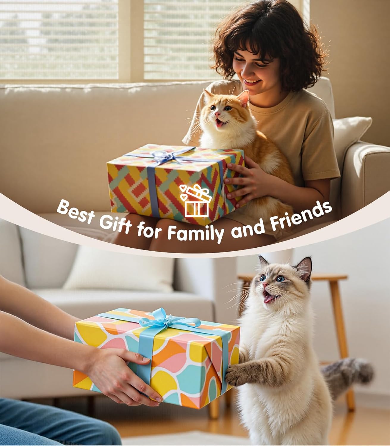 Interactive Cat Toys with [5000mg A+ Natural Catnip &Silvervine] [Baby Grade] Soft Chew Kicker Cat Toys for Indoor Cats & Kittens, Crinkle &Bell Fish Sound Toy, Drives Bored Cats Crazy with Fun,2 Pack