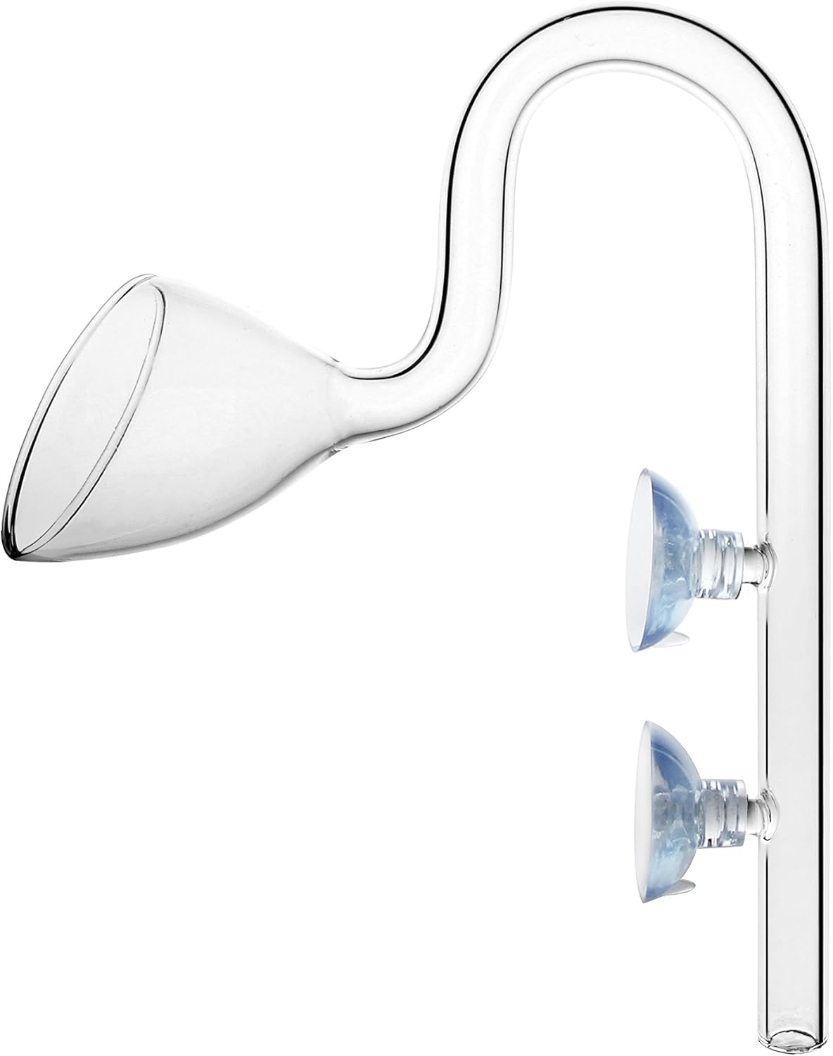 Glass Lily Pipe Outflow for Aquarium Planted Tank (13mm for 12/16mm (1/2" ID) tubing)