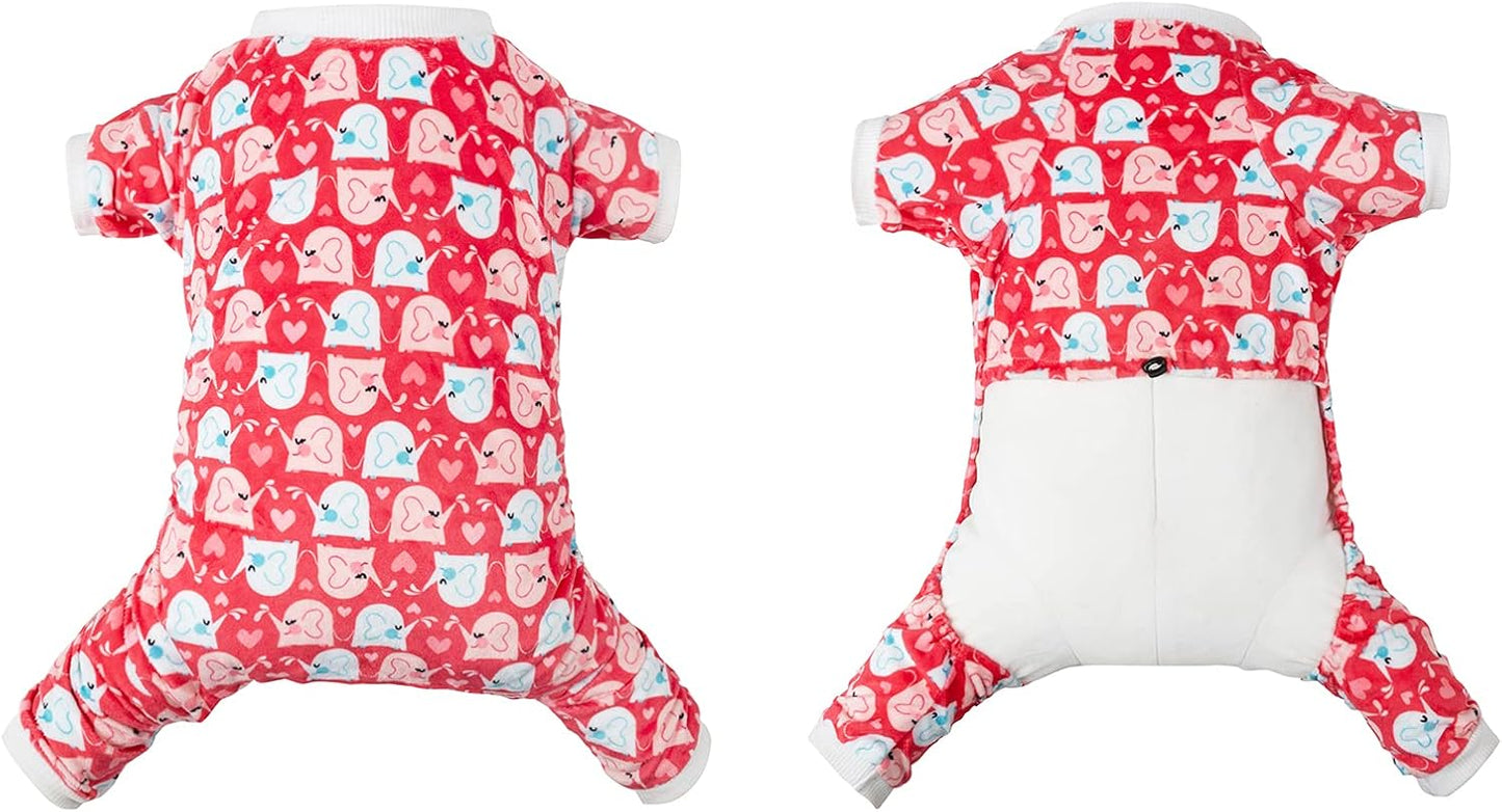 CuteBone Dog Halloween Pajamas Puppy Onesies Small Dogs Soft Pjs Coat Cat Apparel Comfy Pet Christmas Clothes Outfit Doggie Bodysuit P145XL