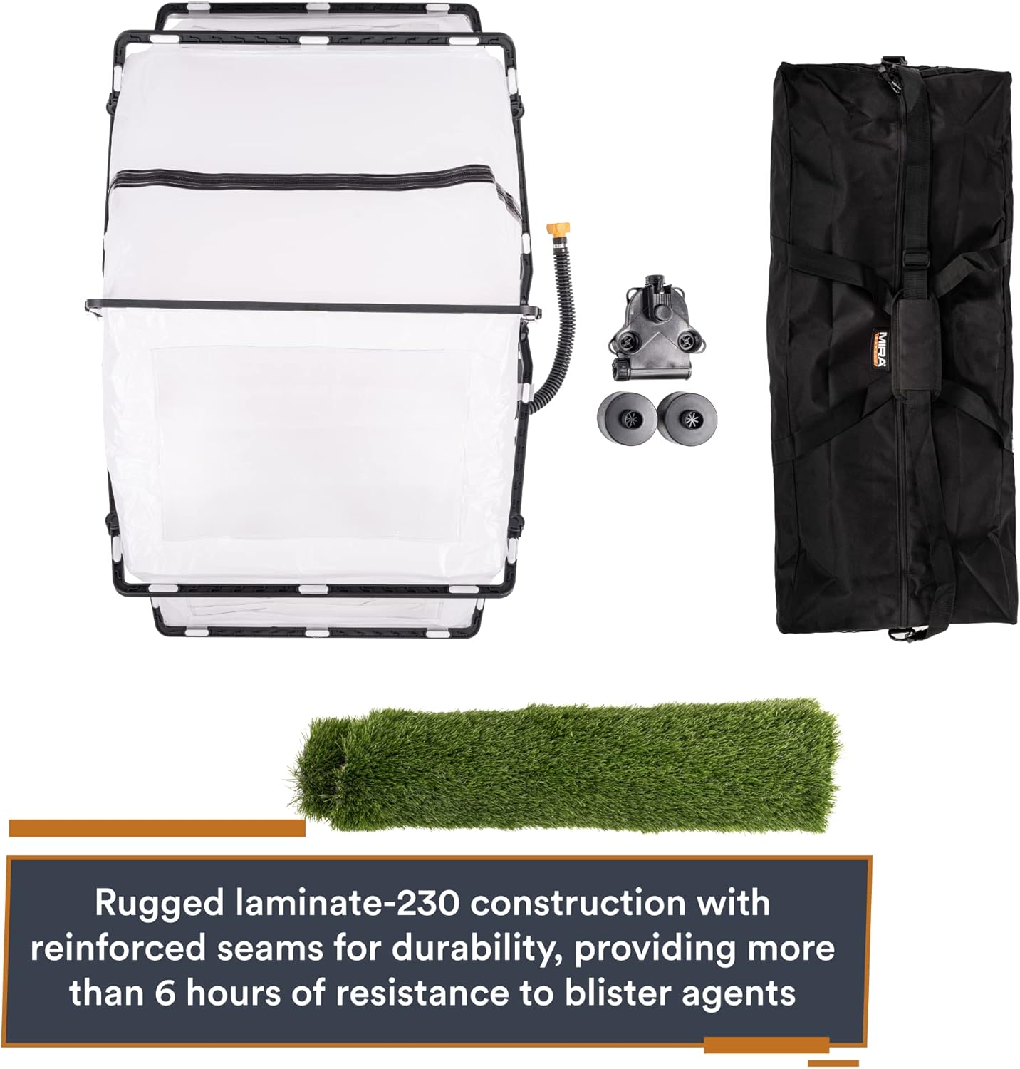 MIRA Safety FirstBreed Collapsible CBRN Animal Ark Dog Gas Mask | Military-Grade Enclosure and Protection for Dogs & Cats (Standard Kit (No MB-90 PAPR or Filters))