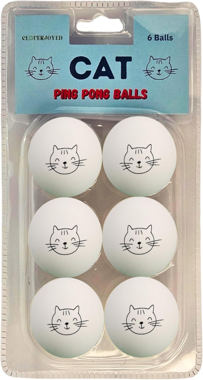 Ping Pong Balls for Cats, 6 Pack, Enrichment Toys, Cat Lovers Gift Ideas, Ball Pits, Bouncy