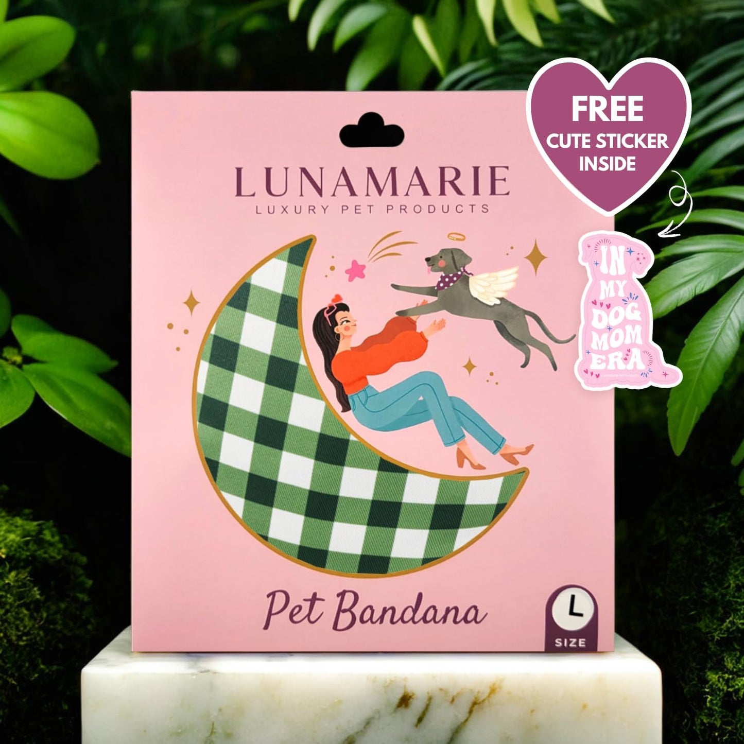 LunaMarie - Luxury Pet Birthday Bandanas -Premium & Silky Poly Fabric | 100% Handmade | Custom Shape Dual Layered (Olive, X-Small)