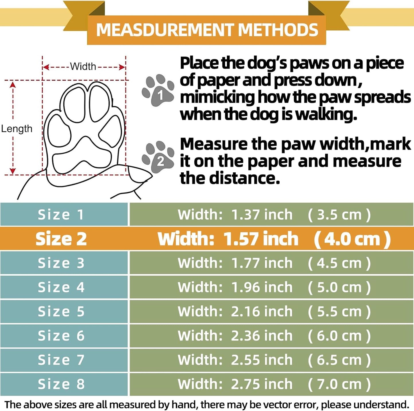 Hcpet Dog Boots for Large Dogs, Dog Shoes for Hot Pavement Winter Snow, Paw Protector Dog Booties Designed for Comfort and Breathability, Outdoor Booties for Small Medium Dogs for Hiking Brown Size 2