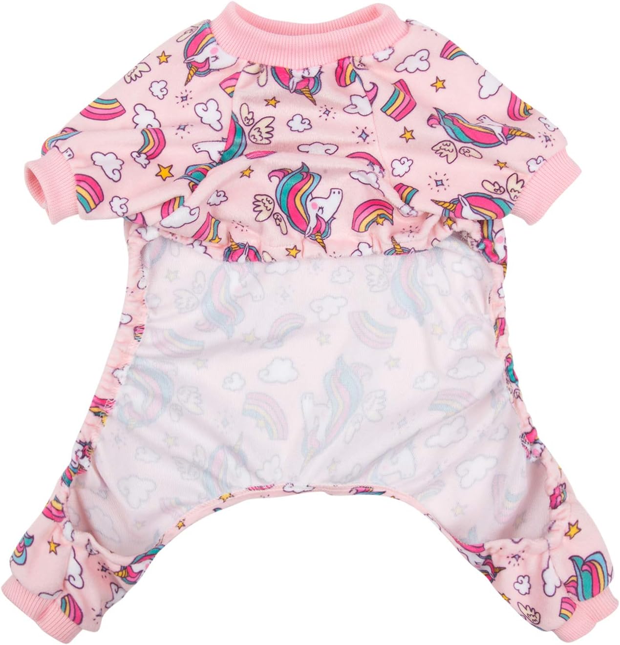 CuteBone Small Dogs Outfit Soft Puppy Onesies Pjs Dog Pajamas Pet Coat Cat Apparel Comfy Doggie Jumpsuit Bodysuit for All Seasons P67XL