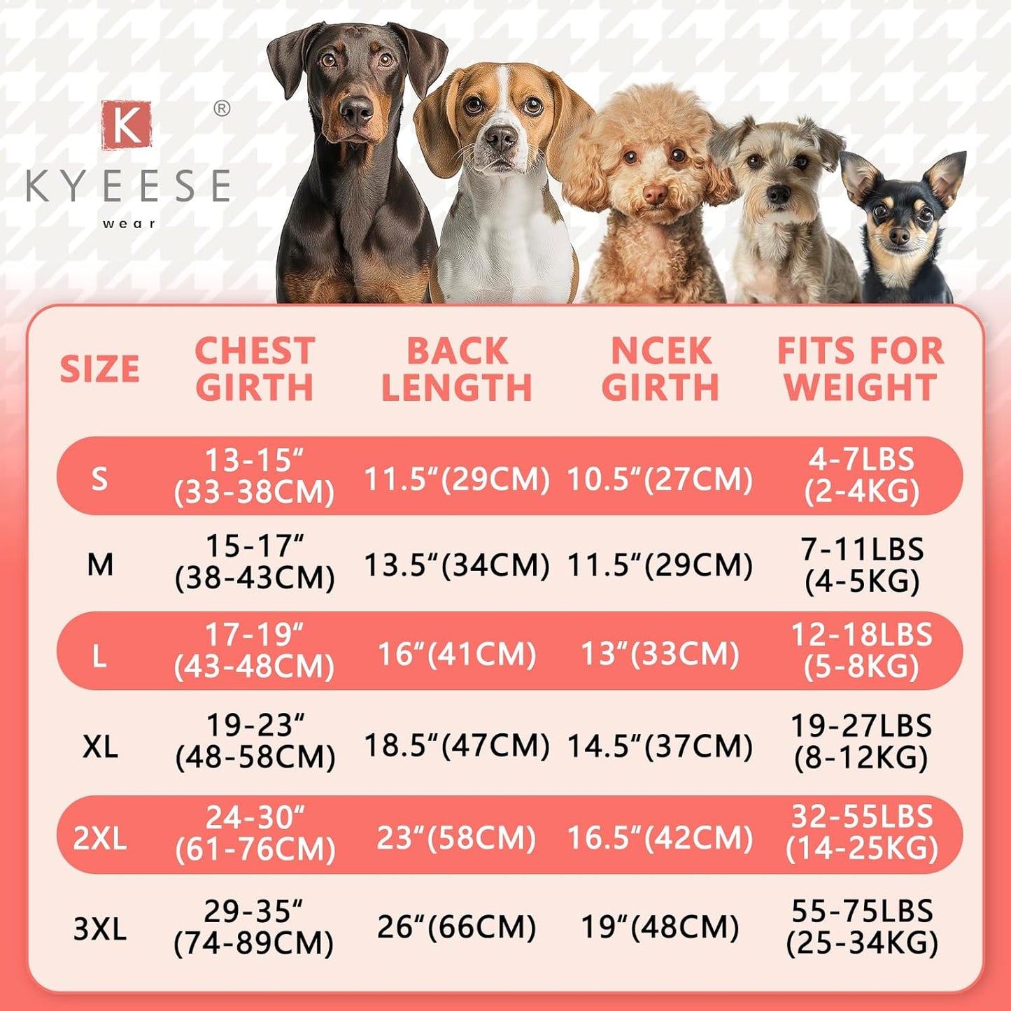 KYEESE 2Pack Dog Sweater Stretchy Dog Sweatshirt Warm Pet Coats Soft Pet Clothes Pullover Sweaters for Medium Dogs Girl Turtleneck Large Dogs Sweater