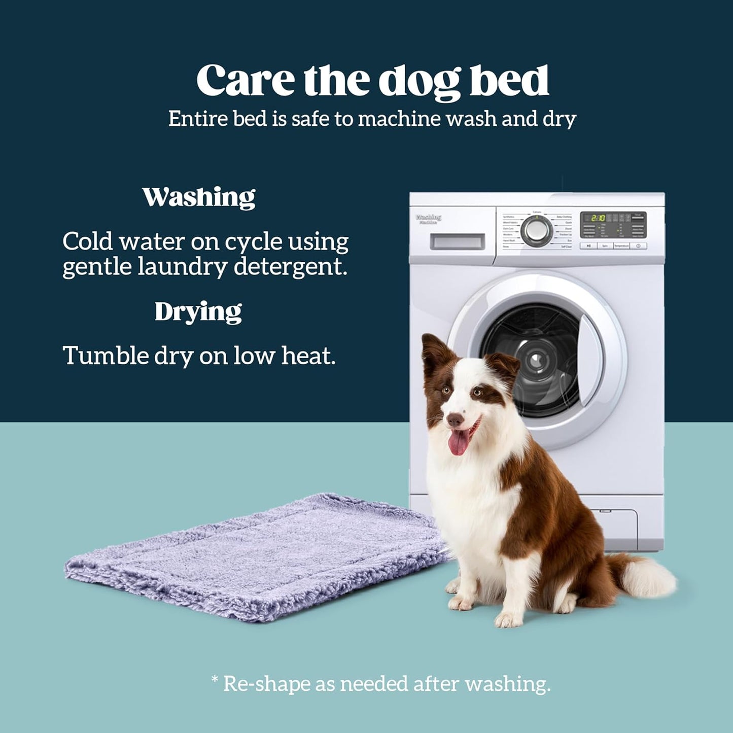 Stoutwool Indestructible Dog Bed - Fluffy Chew Proof Dog Crate Pad - Tough Kennel Pad for Aggressive Chewers - Washable, Ideal for Toy Breeds & Fits 18-Inch Crate - 17"x11", Jacaranda