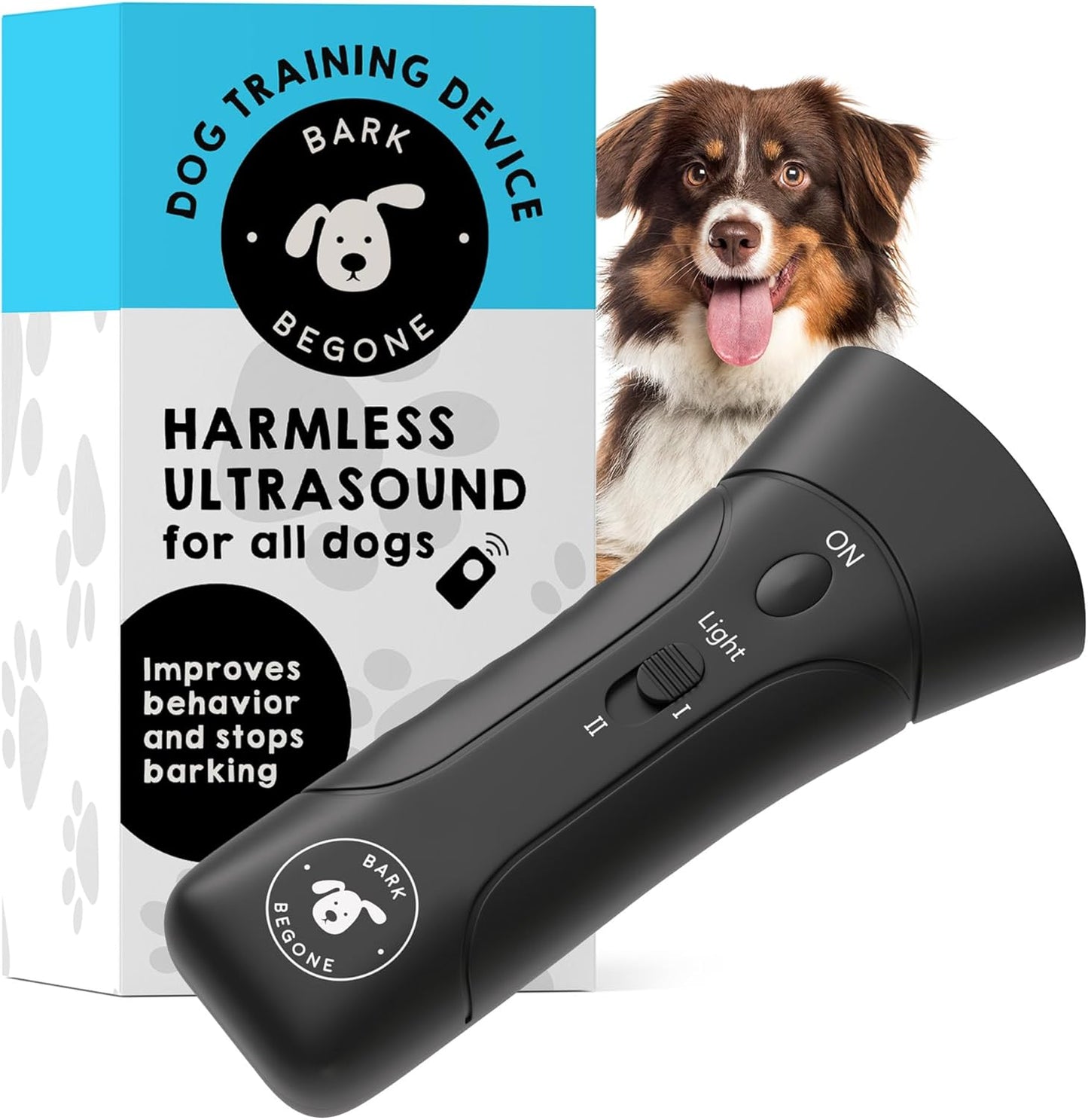 2023 Ultrasonic Dog Bark Deterrent & Behavior Corrector - Stop Barking, Jumping, Aggression Without Yelling - Just Point & Press! Backed by Kevin Harrington from Shark Tank