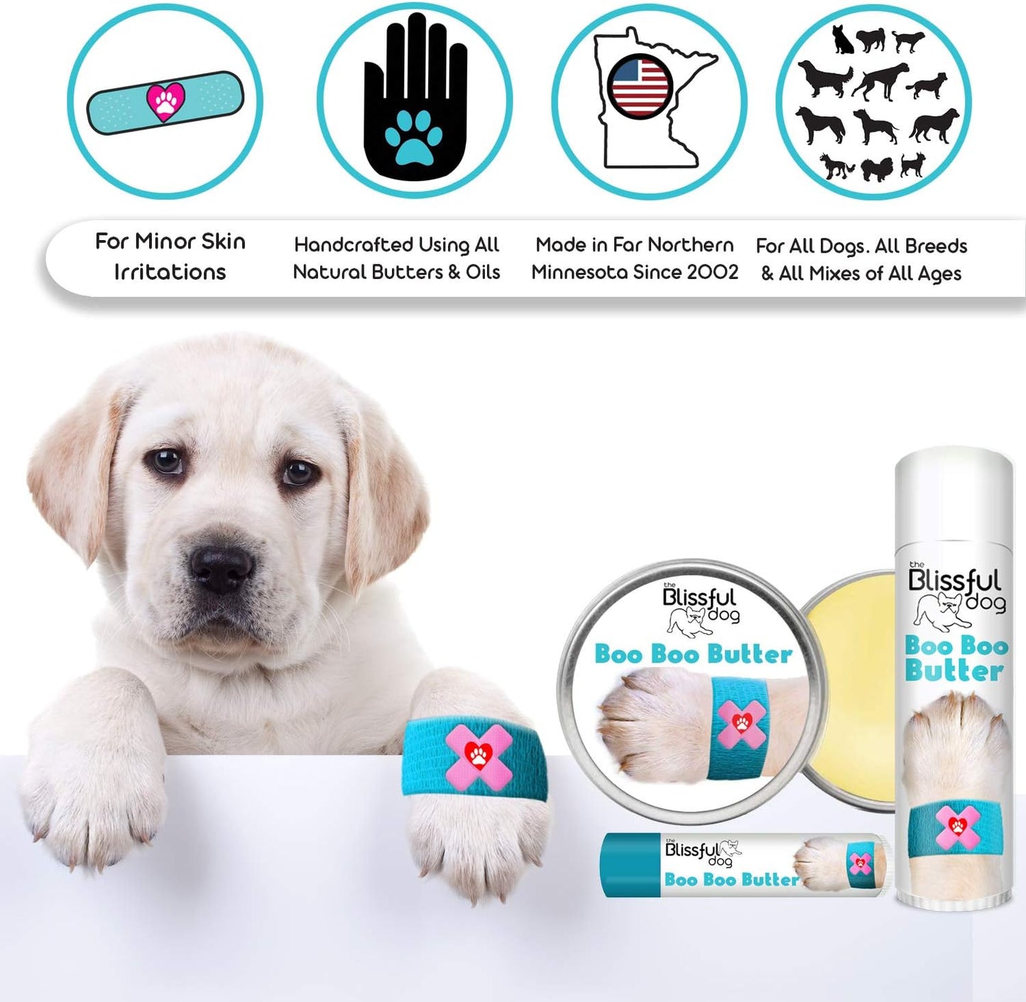 3 Cute Puppies Boo Boo Butter, 1 oz