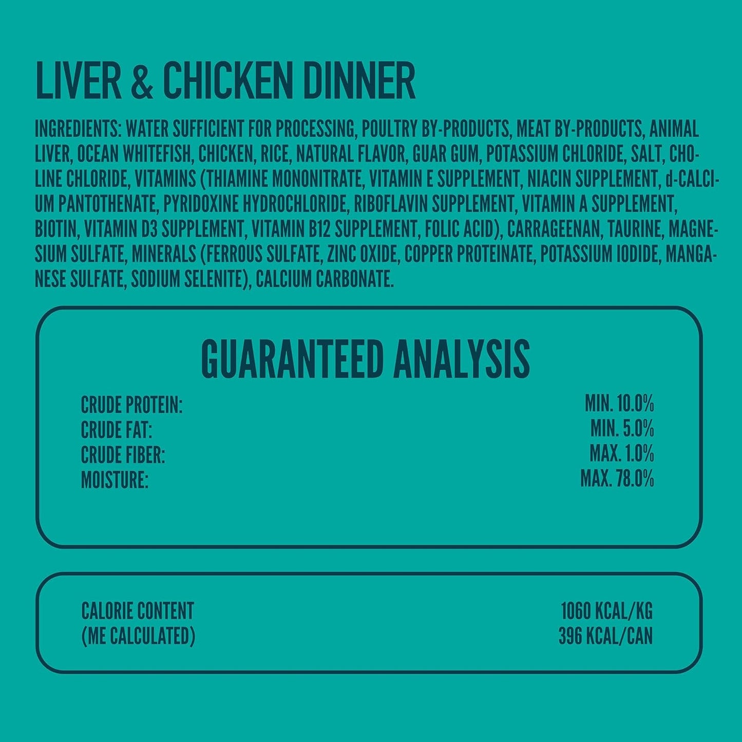 A Strong Heart Canned Wet Cat Food, Liver & Chicken Dinner - 13.2 oz Cans (Pack of 12), Made in The USA with Real Chicken & Liver