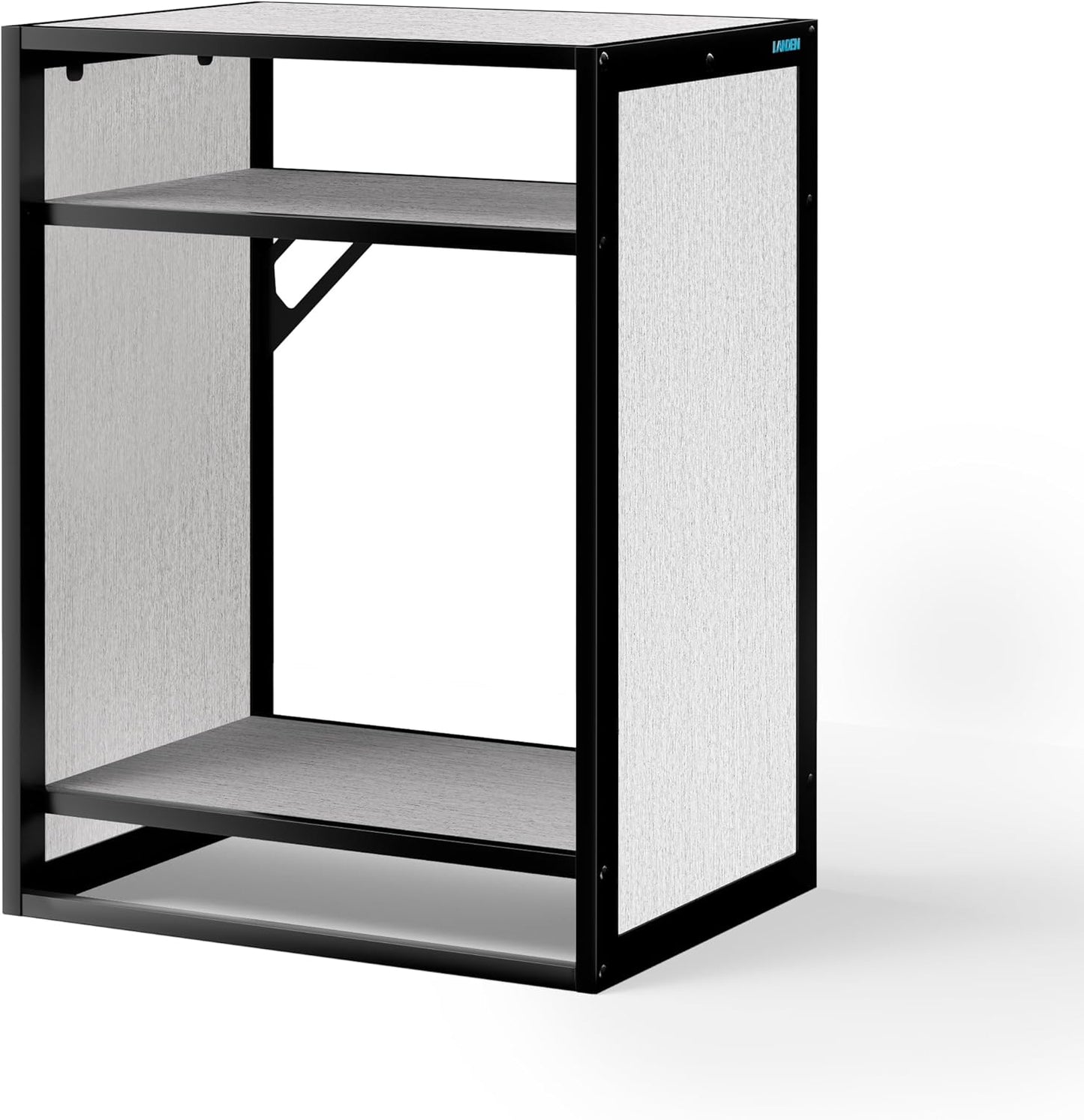 LANDEN Gray Metal Frame Stand, Three-Shelf for Fish Tanks up to 30 Gal, CLX60-60X45X80cm (23.6x17.7x31.49 in), for Fish Tanks and Reptile Terrariums, Home & Office Use