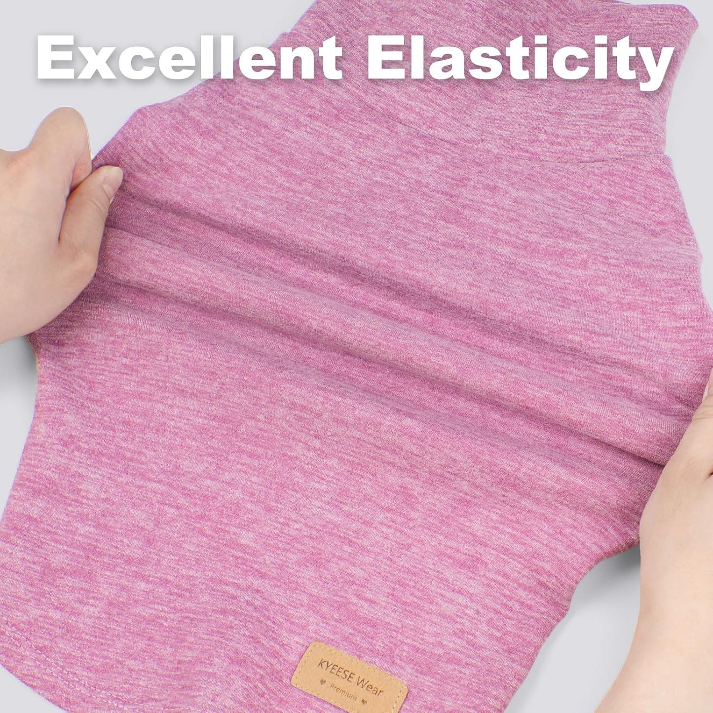 KYEESE 2Pack Dog Sweater Pullover Dog Sweaters for Medium Dogs Girl Soft Dogs Clothes Stretchy Pet Sweatshirt Warm Dogs Coats Turtleneck Large Pets Sweater