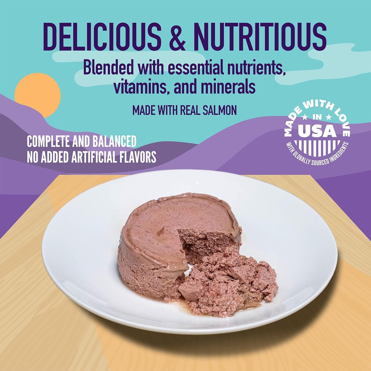 A Strong Heart Canned Wet Cat Food, Salmon Dinner Paté - 5.5 oz Cans (Pack of 24), Made in The USA with Real Salmon