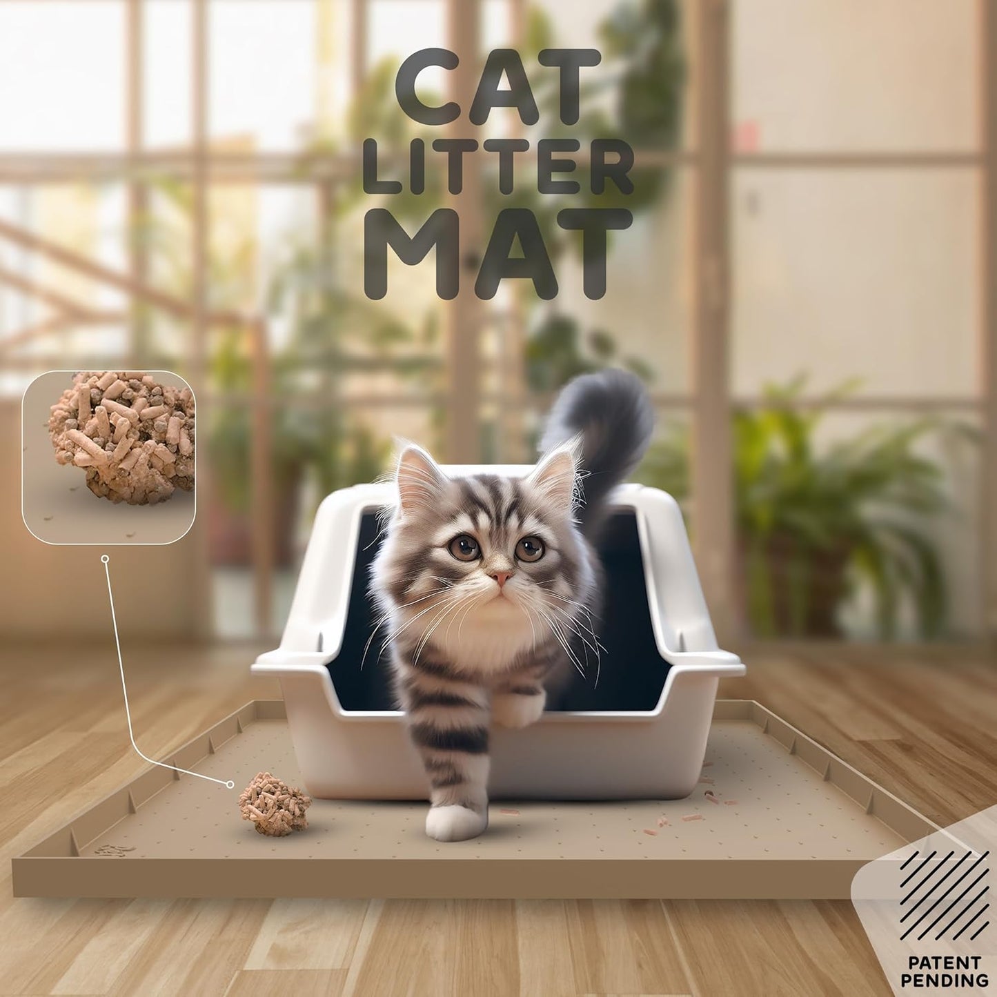 32x24x1” XL Dog Food Mat - All Purpose Under Sink Liner, Washer and Dryer Covers for The Top, Silicone Griddle Mat for Blackstone - Raised Edges Dog Mat for Food and Water Prevent Spill, Waterproof