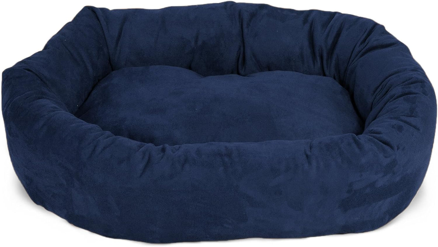 Majestic Pet Villa 32 Inch Shredded Memory Foam Dog Bed for Medium Sized Dogs 32x23x7 Inch–Orthopedic Dog Bed - Durable Pet Bed - Washable Medium Pet Bed with Head Support-Apple