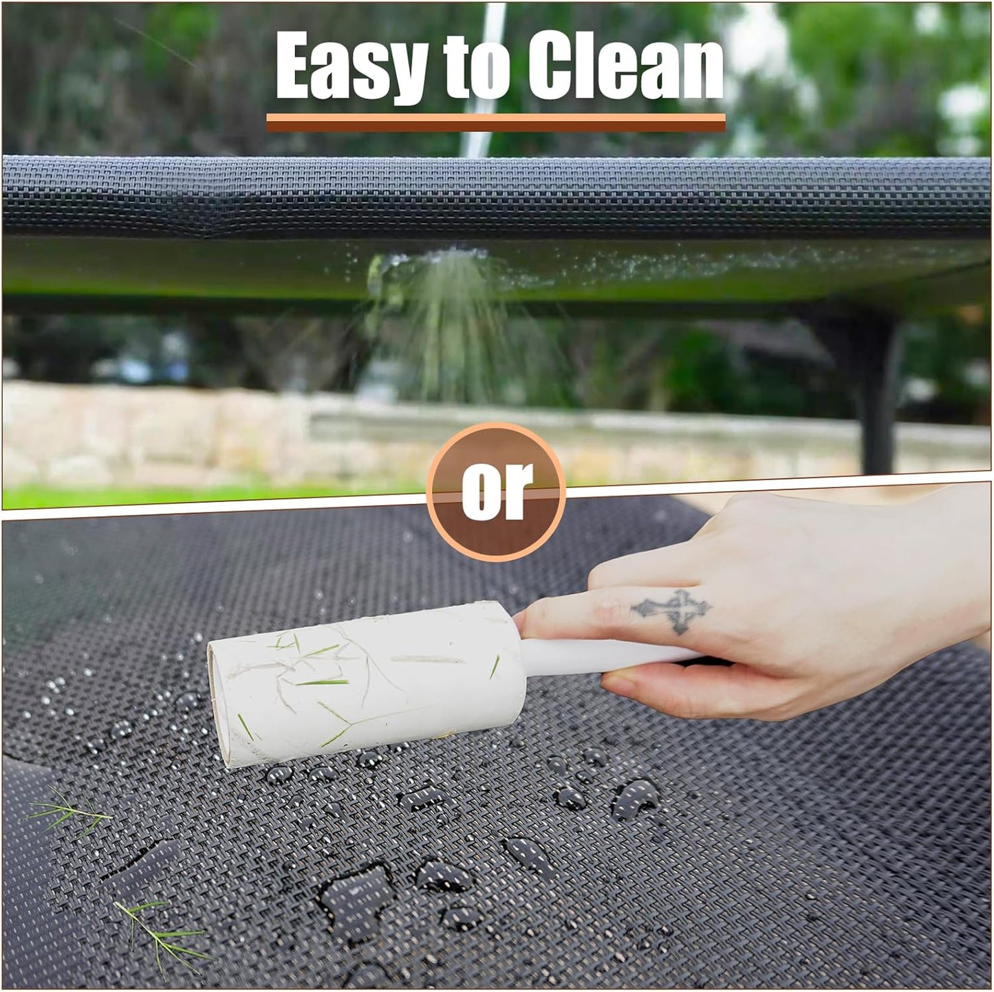 Elevated Dog Bed for Small Dogs, Raised Dog Cot Beds Fits Up to 150 LBs, Heavy Duty Pet Cots with Durable Supportive Teslin Recyclable Washable Mesh, Indoor & Outdoor Dog Bed, Green