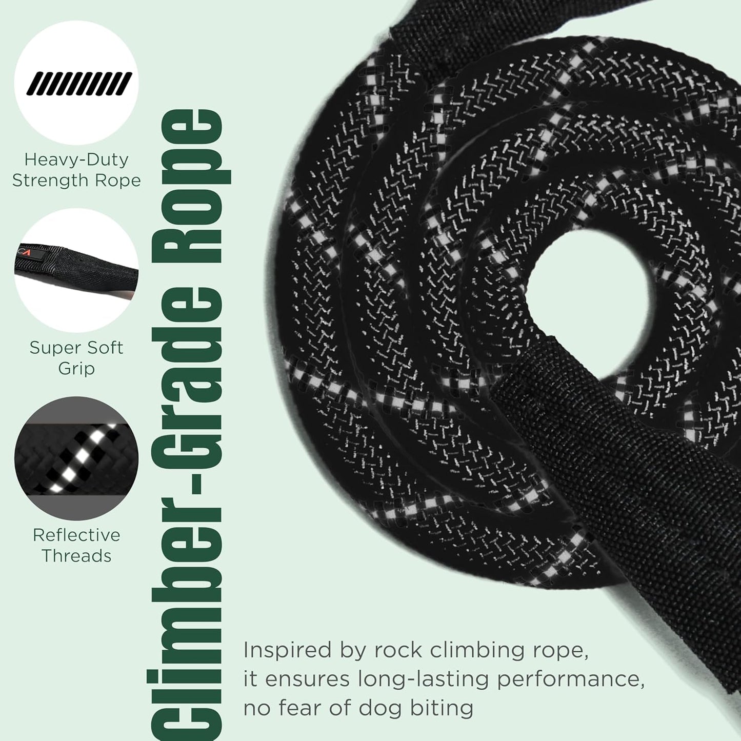 Dog Seat Belt for Car | Universal Dog Car Seatbelt | Durable Reflective Rope with Clip Hook Latch, Buckle and Alloy Carabiner- Safe and Secure Pet Safety Restraint