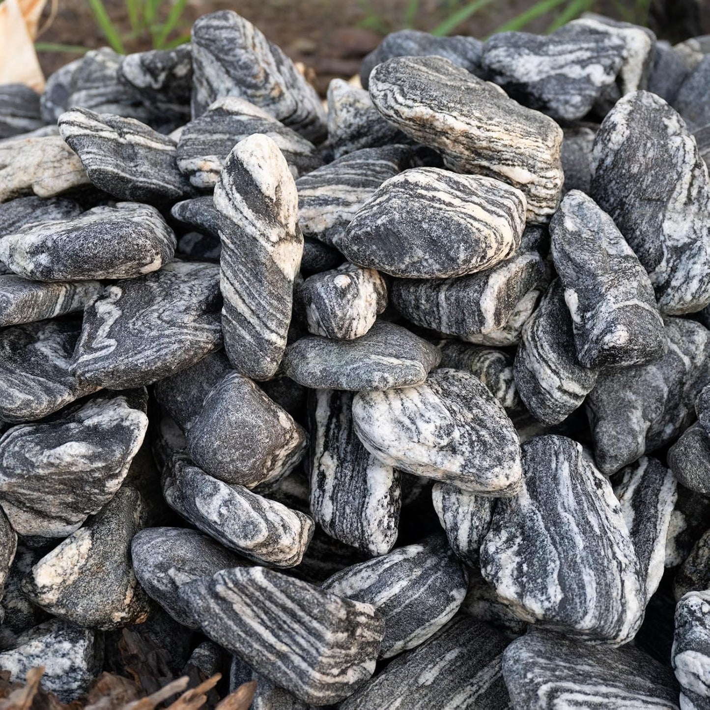 Natural Aquarium Rocks Silver Seiryu Rock Mountain Stone Decor Rocks for Aquariums and Terrariums Animal Feeding Box, Micro Landscape, Stone Landscape and Bonsai (40lb 2-10inch 12-14Pcs)