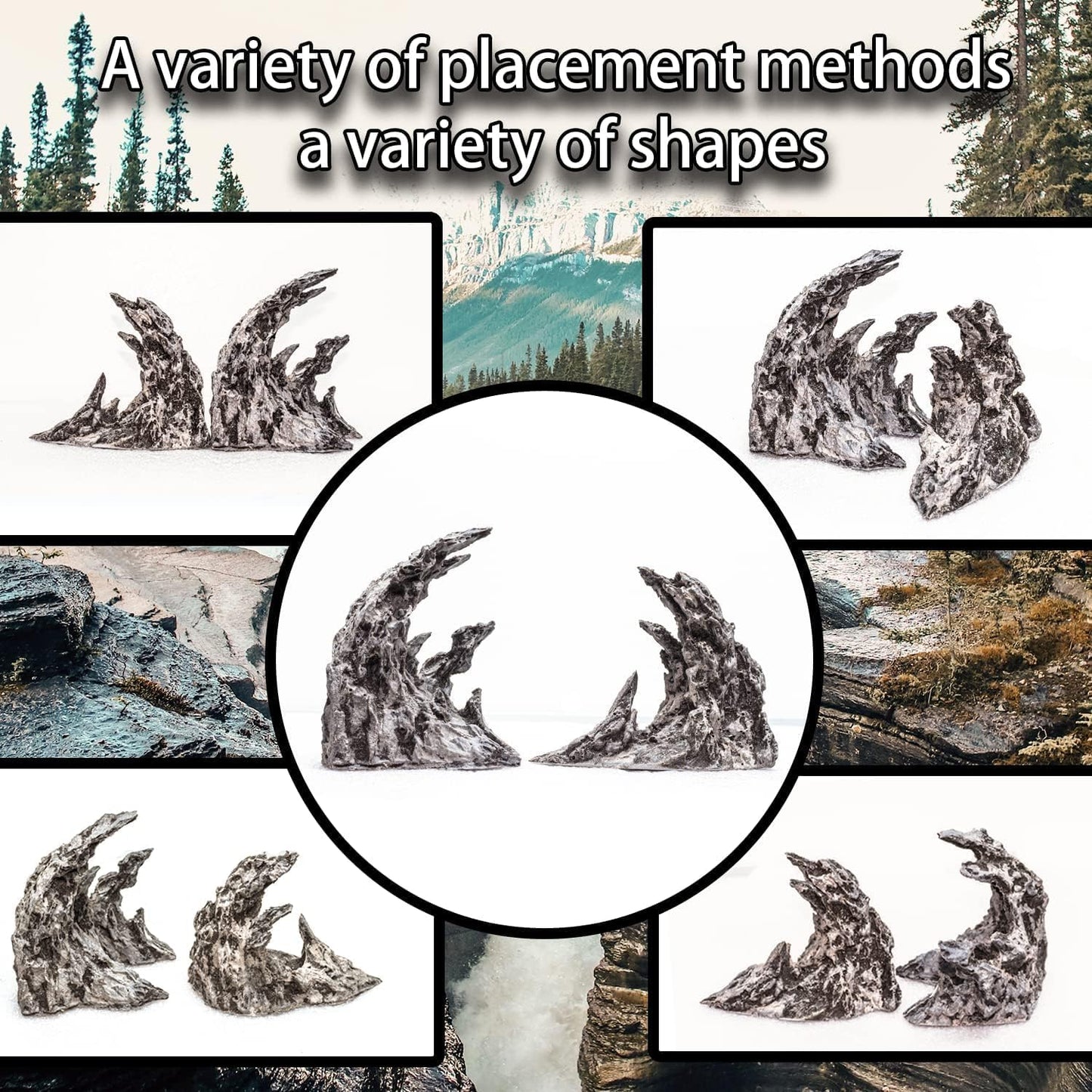 Novelsite Fish Tank Accessories, Aquarium Decorations, Scenery, Rock Ornaments - Create Aquatic Beauty with Premium Aquarium Decorations, 14.4 x 7.1 x 3.34 inches