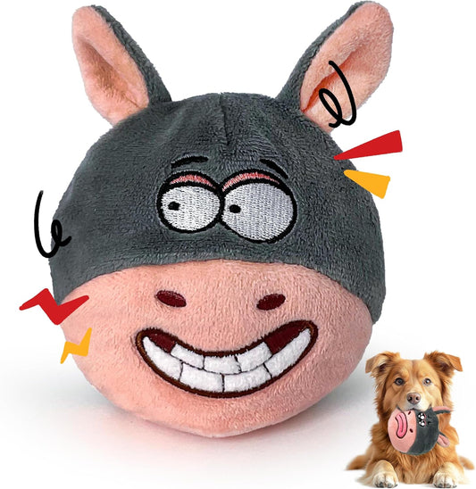 3-in-1 Interactive Dog Toys – Durable No-Stuffing Chew Toy with Squeaky Spiked Ball for Small, Medium & Large Breeds, Dog Toys for Aggressive Chewers