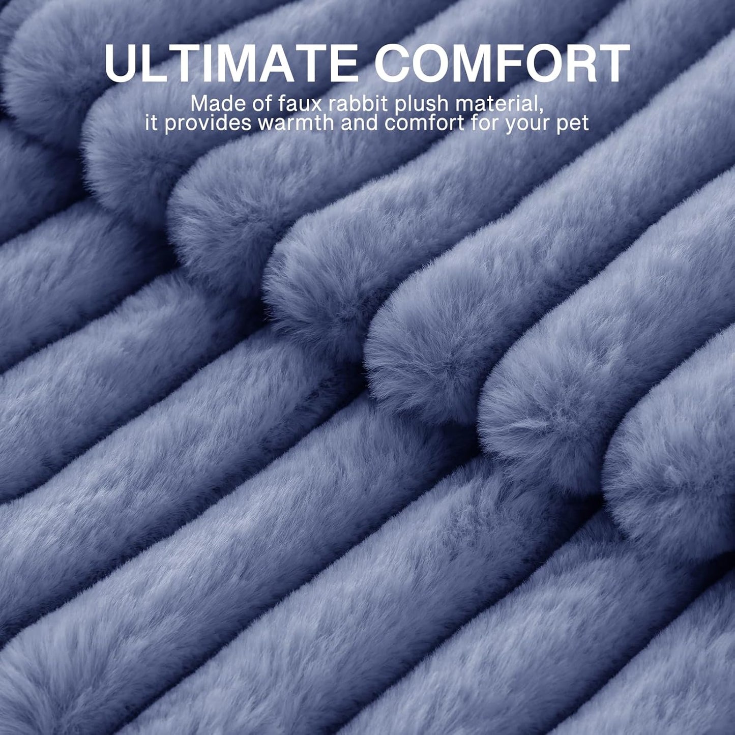 MEWOOFUN Dog Bed for Medium Dogs, Washable Large Cat Beds for Indoor Cats, Donut Pet Bed for Dogs and Cats with Anti-Slip Bottom (Blue, 27"x27"x10")