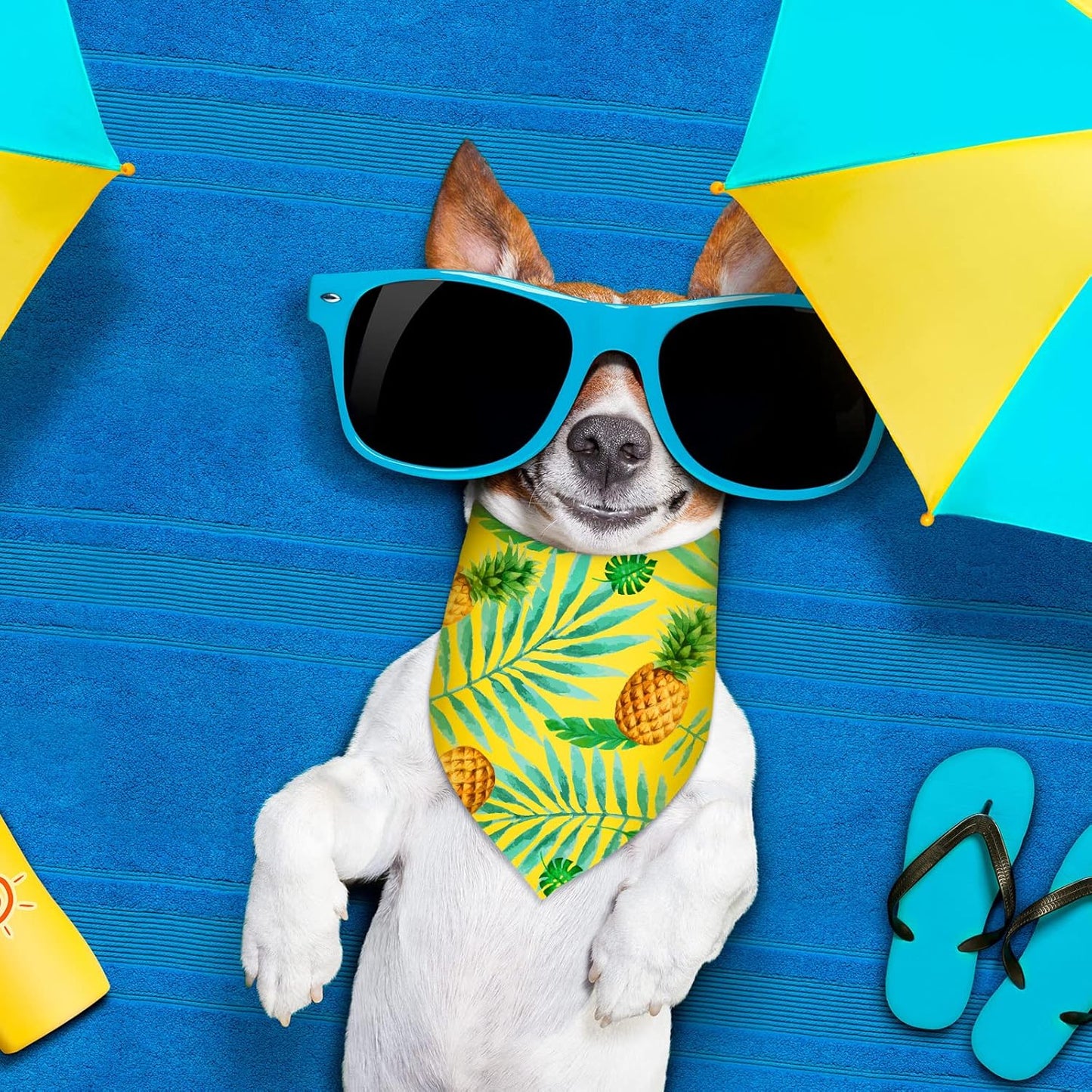 Frienda 12 Pcs Plain Dog Bandanas Blank Puppy Adjustable Triangle Solid Color Dog Bandanas Multicolor Puppy Scarf Heat Transfer Washable Handkerchief(64 x 43 x 43 cm,Fresh Color)