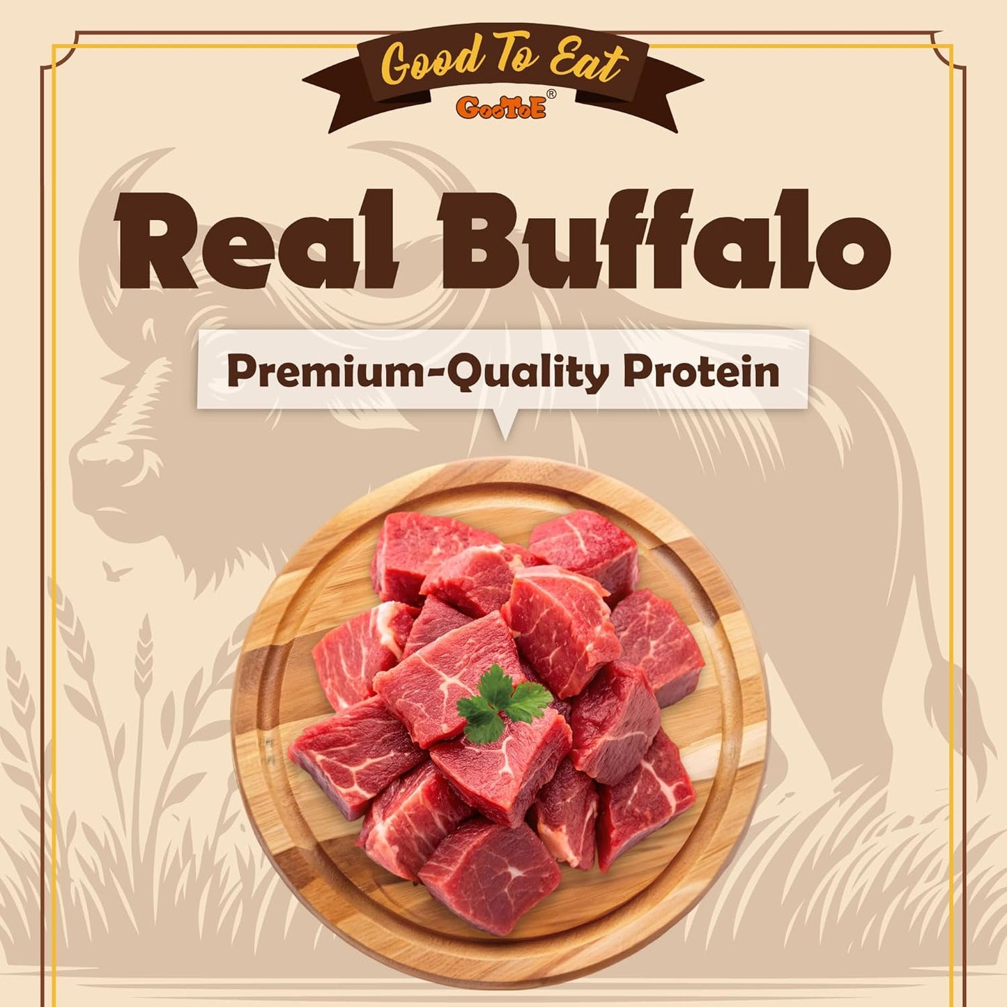 Gootoe Buffalo Dog Treats, Buffalo Bites Stick (Small) 1.5 lb Natural Low-Fat Chews for Training & Rewards, Limited Ingredient, Resealable Bag, Perfect for Small Dogs & Puppies