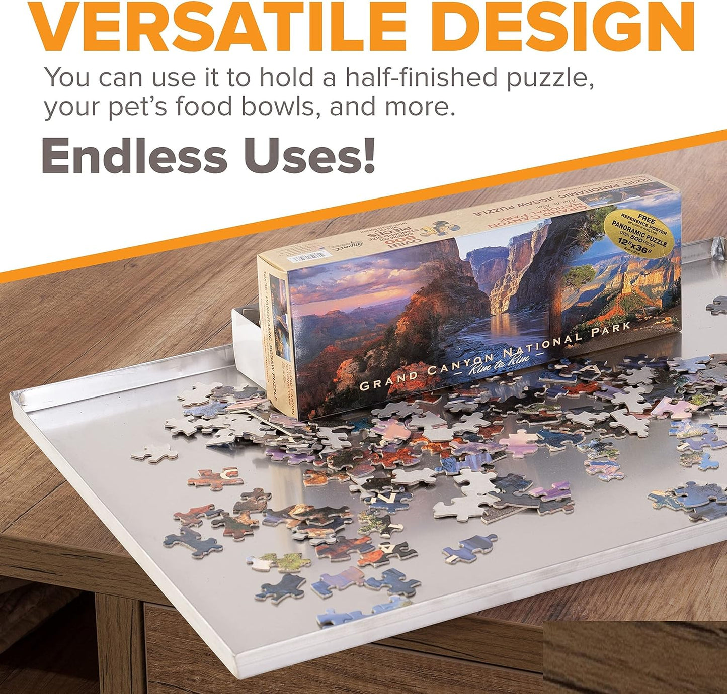 41.5" x 23" Metal Replacement Dog Crate Pan Chew Proof Crack Proof Pet Kennel Tray Central Dog Training Crate Pan Pet Supplies, Stainless Steel, 1" H