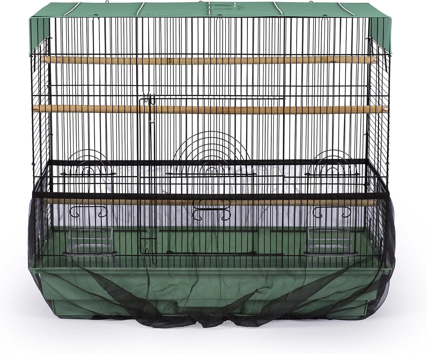 Prevue Pet Products 821B Mesh Bird Seed Catcher, Black, Medium/8"